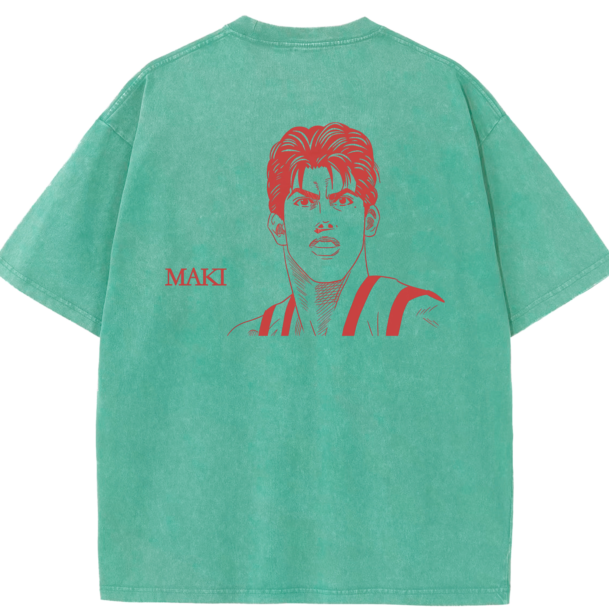（画像用） SLAM DUNK／スラムダンク 綿100% ヴィンテージ風 半袖Tシャツ（背面プリント）